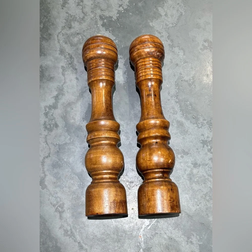 Vintage Wooden Salt Shaker & Pepper Mill